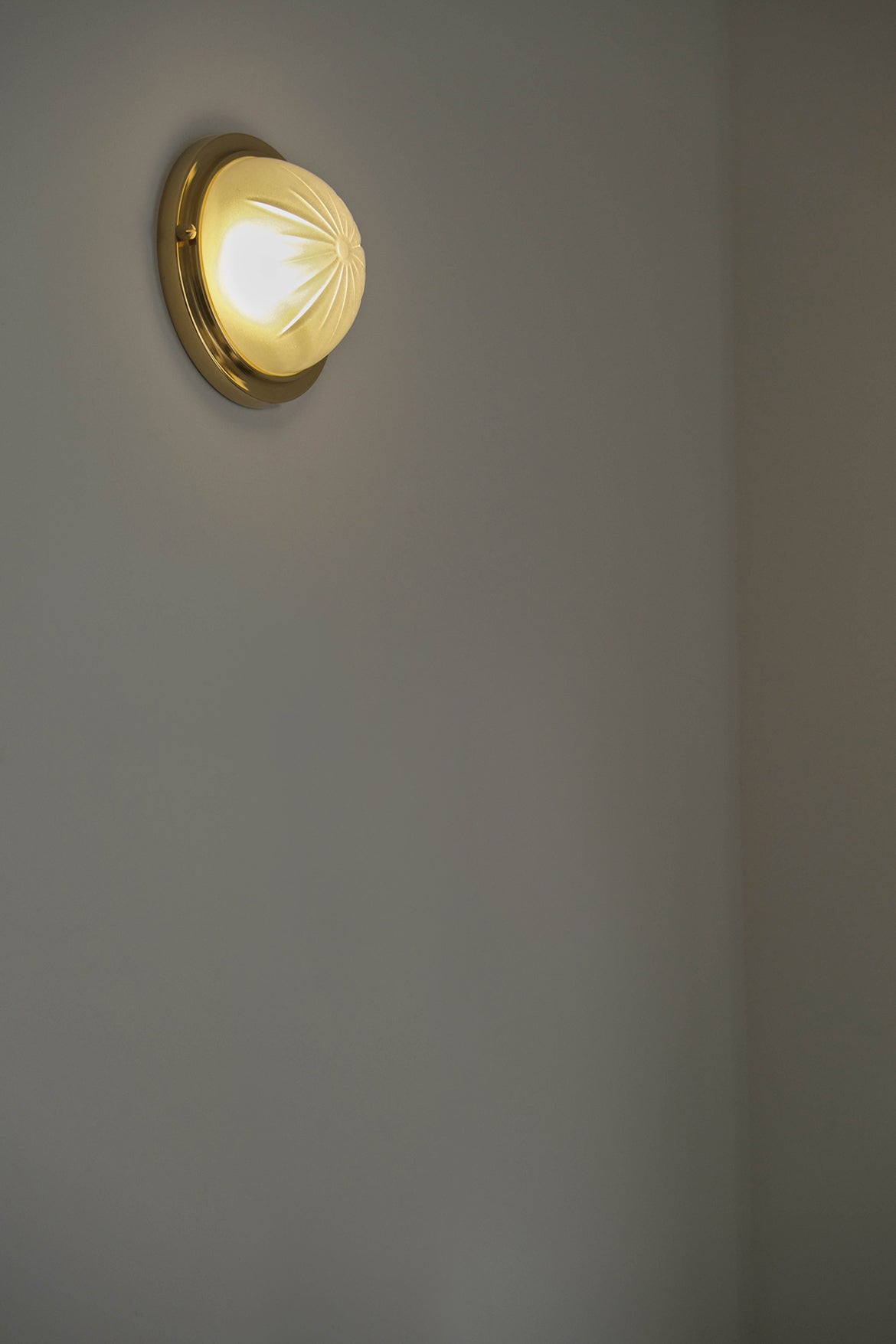 Brass Glass Round Wall Sconces