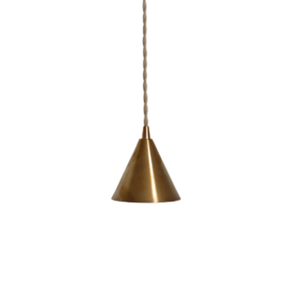 Mini Unlacquered Brass Pendant Lights