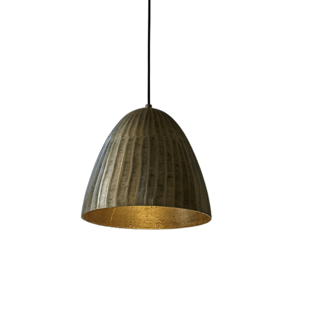 Handcrafted Hammered Brass Dome Pendant Lights