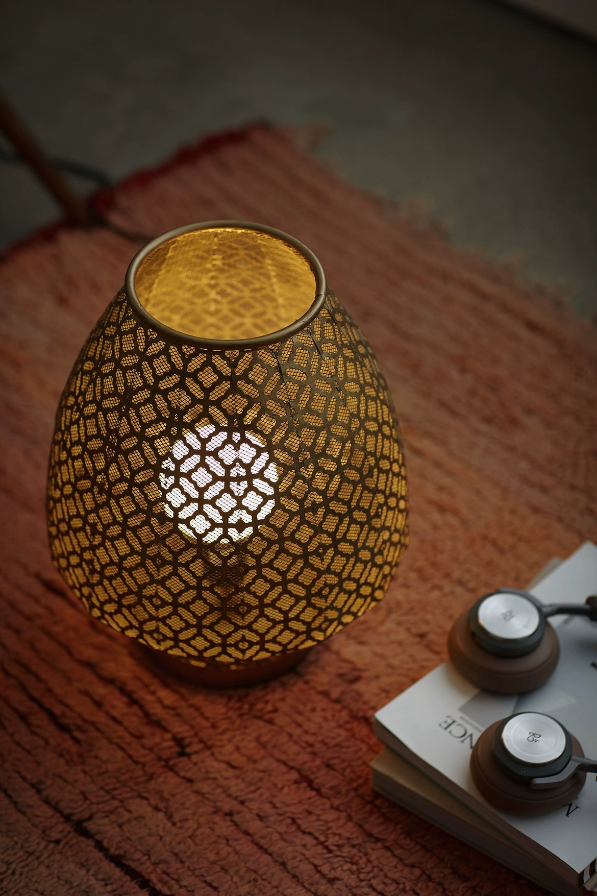 Hand Carved Table Lamp