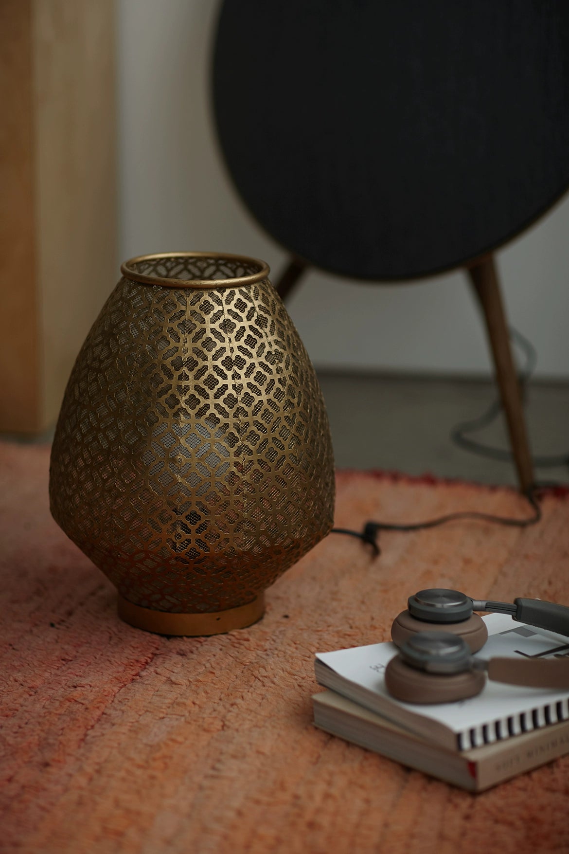 Hand Carved Table Lamp