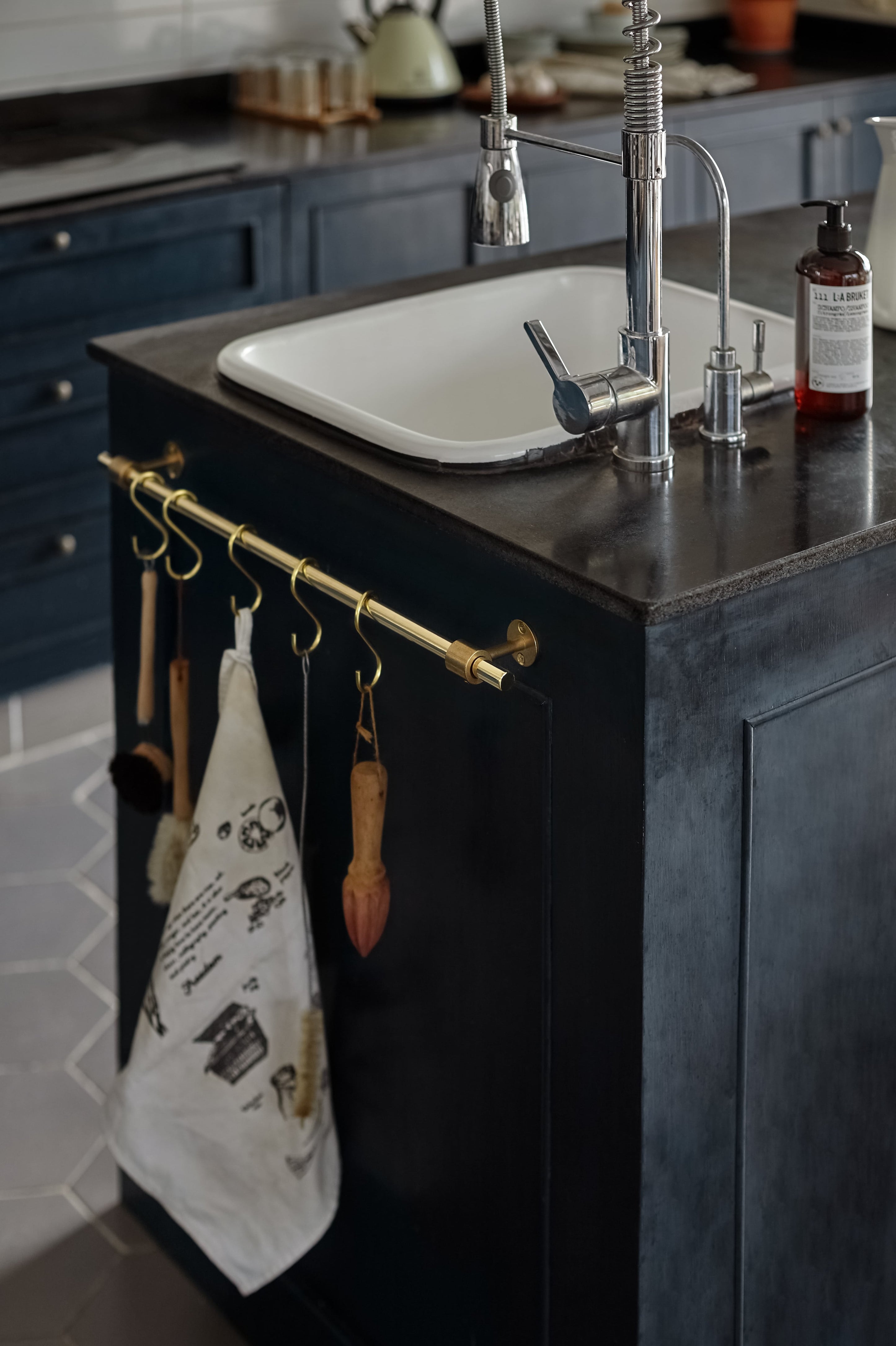 Solid Brass Kitchen Pot Rack ALOTOFBRASSERA