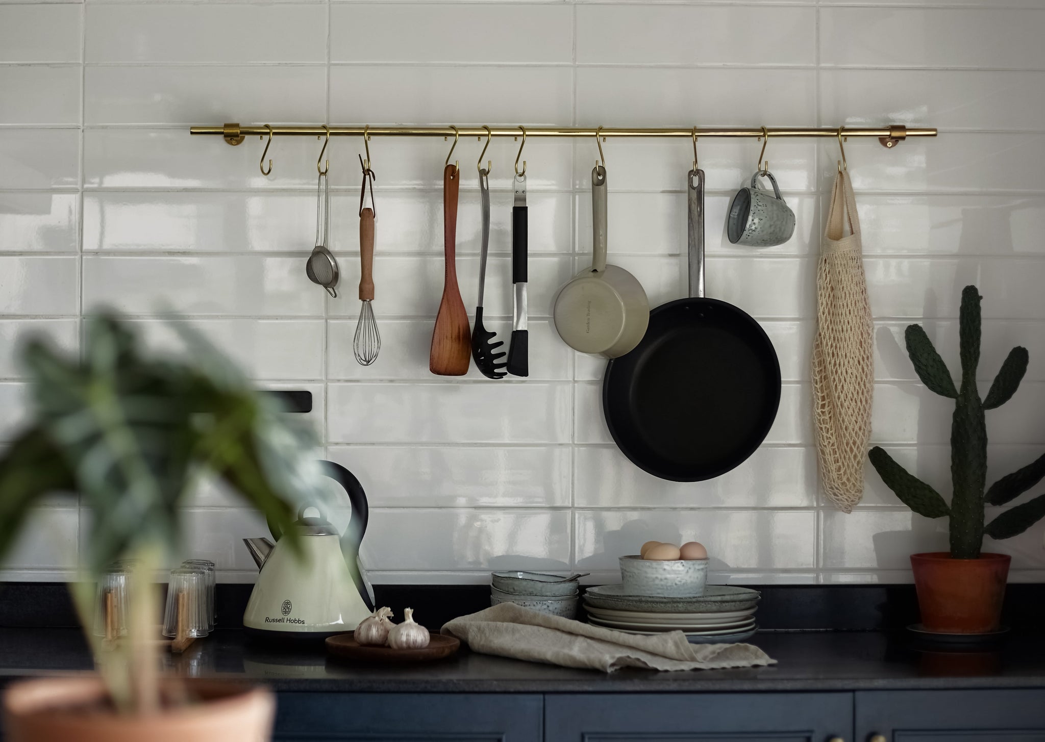 Solid Brass Kitchen Pot Rack ALOTOFBRASSERA