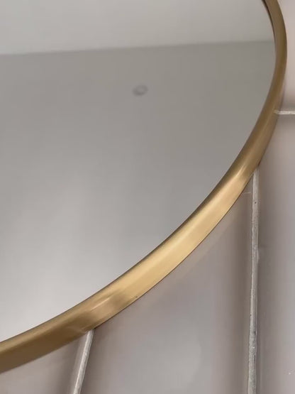 Håndlavet Minimalistisk Messing Circle Wall Spejl 