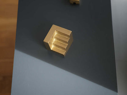 ALOTOF Handmade Solid Brass Stair Bookend - Unique Home Decor Accessory - ALOTOFBRASSERA