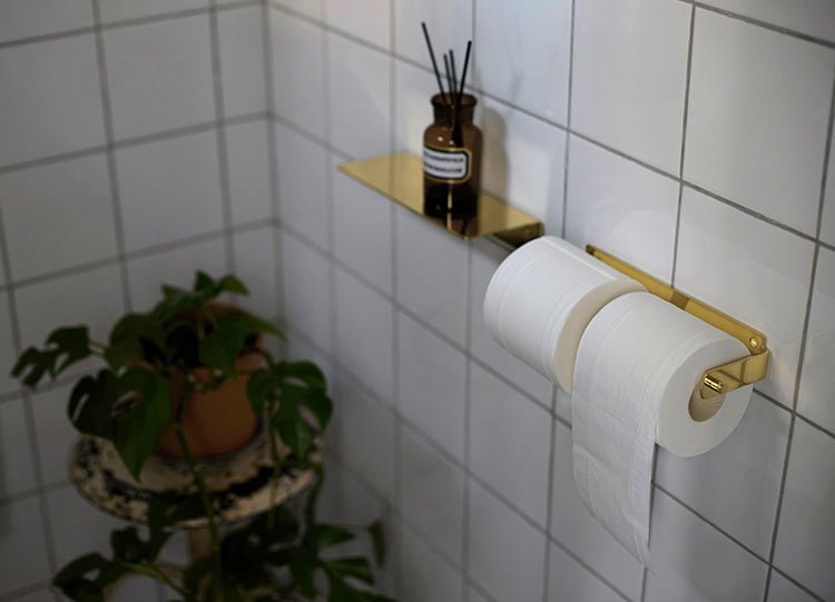 ALOTOF Wall Mounted Brass Toilet Paper Roll Holder - ALOTOFBRASSERA