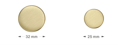 Solid Brass Knob, Minimalist Round Knob Cabinet Knob Drawer Handle - ALOTOFBRASSERA